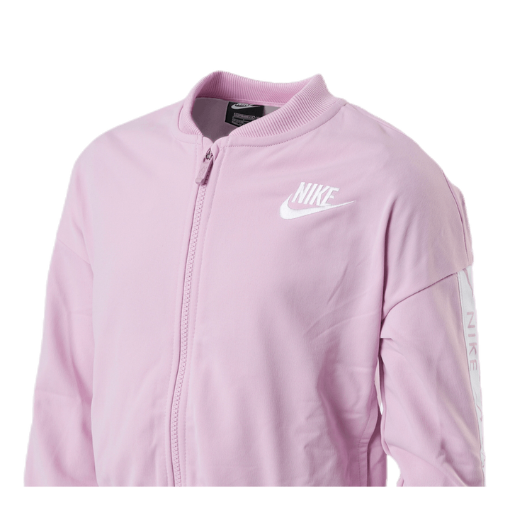 Girls Track Suit Tape  Pink/White