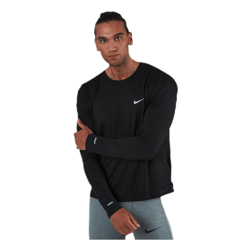 Dri-FIT Miler Top LS Black/Silver