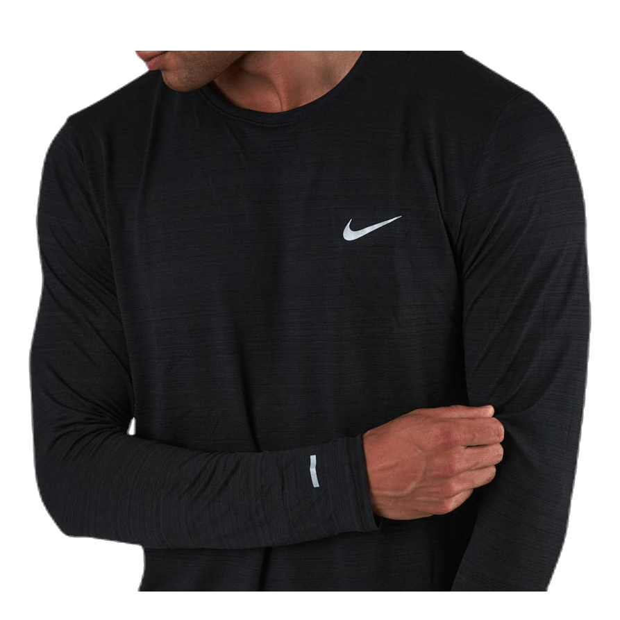 Dri-FIT Miler Top LS Black/Silver