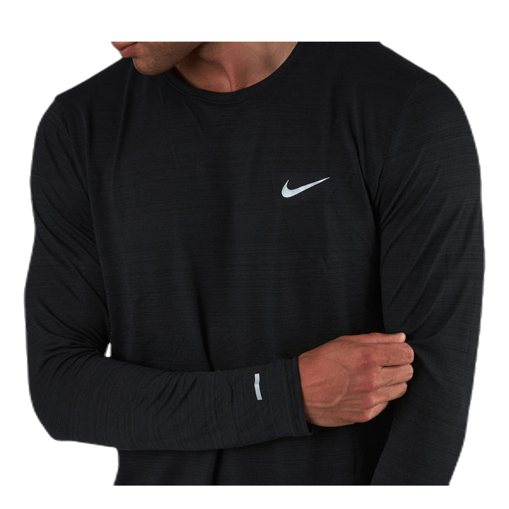 Dri-FIT Miler Top LS Black/Silver