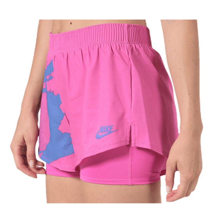 Court Slam Shorts Pink/Blue