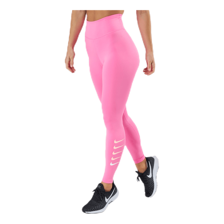 Swoosh Run Tight 7/8 Pink/Silver