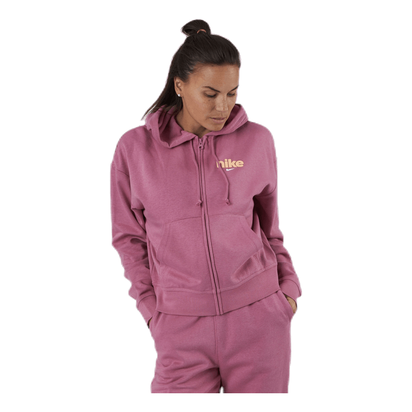 Nike Nsw Hoodie Fz Flc Bb Vrsty Pink Sportamore