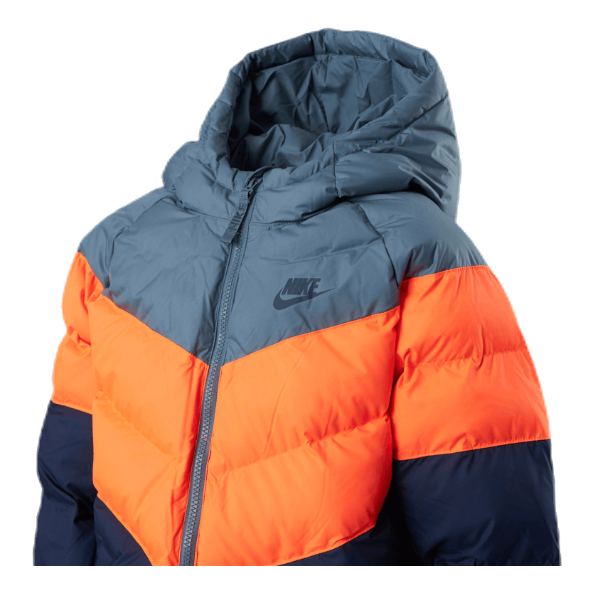 Nike Junior NSW Stadium Jacket Orange Blue Sportamore