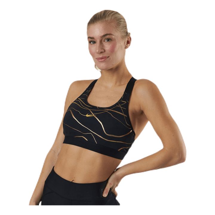 Swoosh Icon Clash Bra Black/Gold