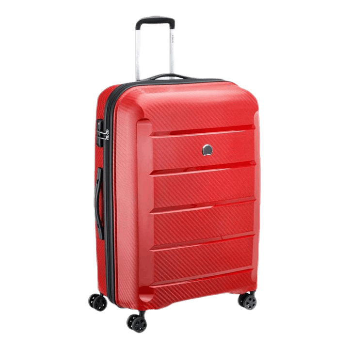 Binalong 4 Double Wheels Trolley Case 76 cm Red