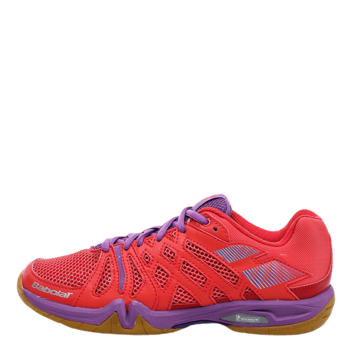 Scarpe Badminton Babolat Shadow Team Donna - Rosa/Viola, Con Suola Michelin - Foto 8