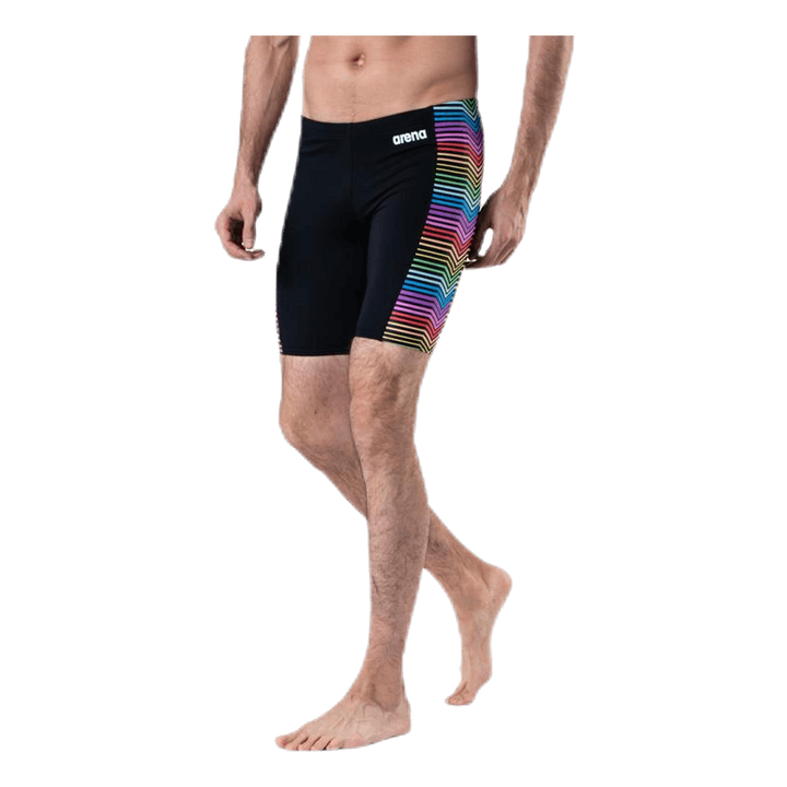 Multicolor Stripes Jammer Patterned/Black