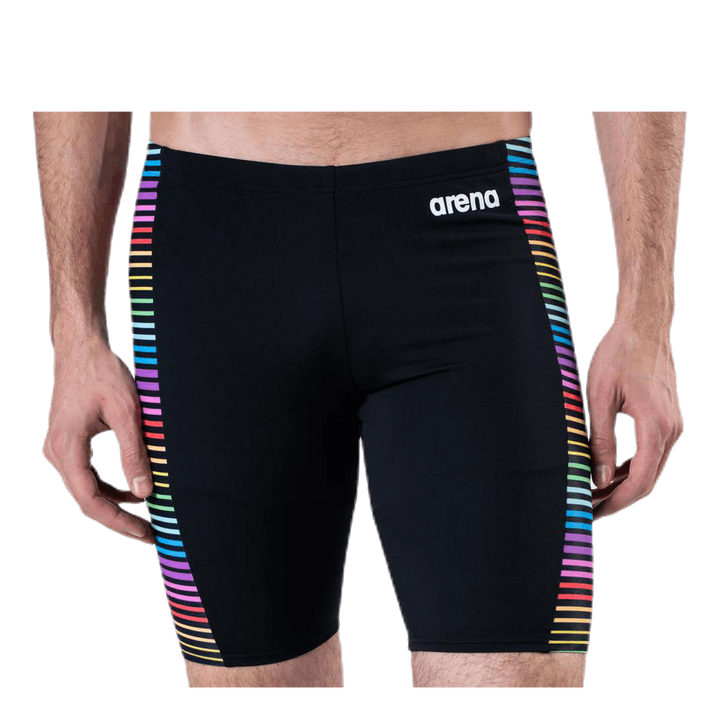 Multicolor Stripes Jammer Patterned/Black