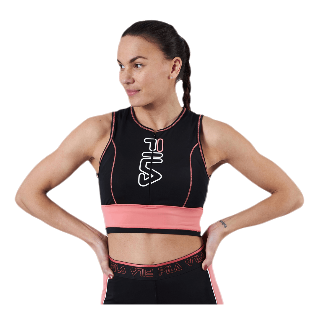 Airi Cropped Top Pink/Black