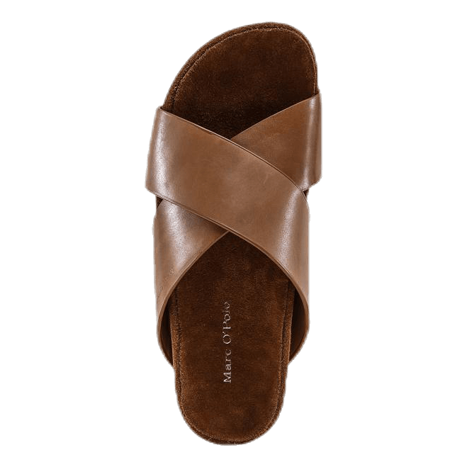 Napa Cross Leather Brown/Red