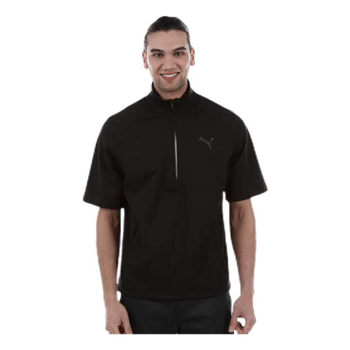 Short Sleeve Rain Popover Black