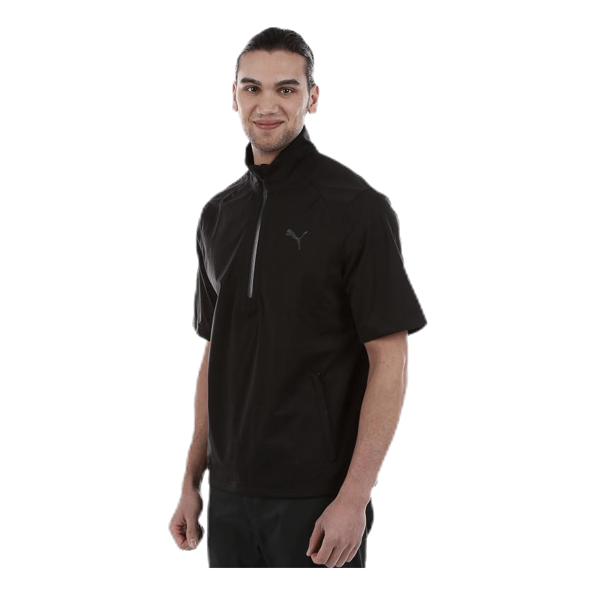 Short Sleeve Rain Popover Black