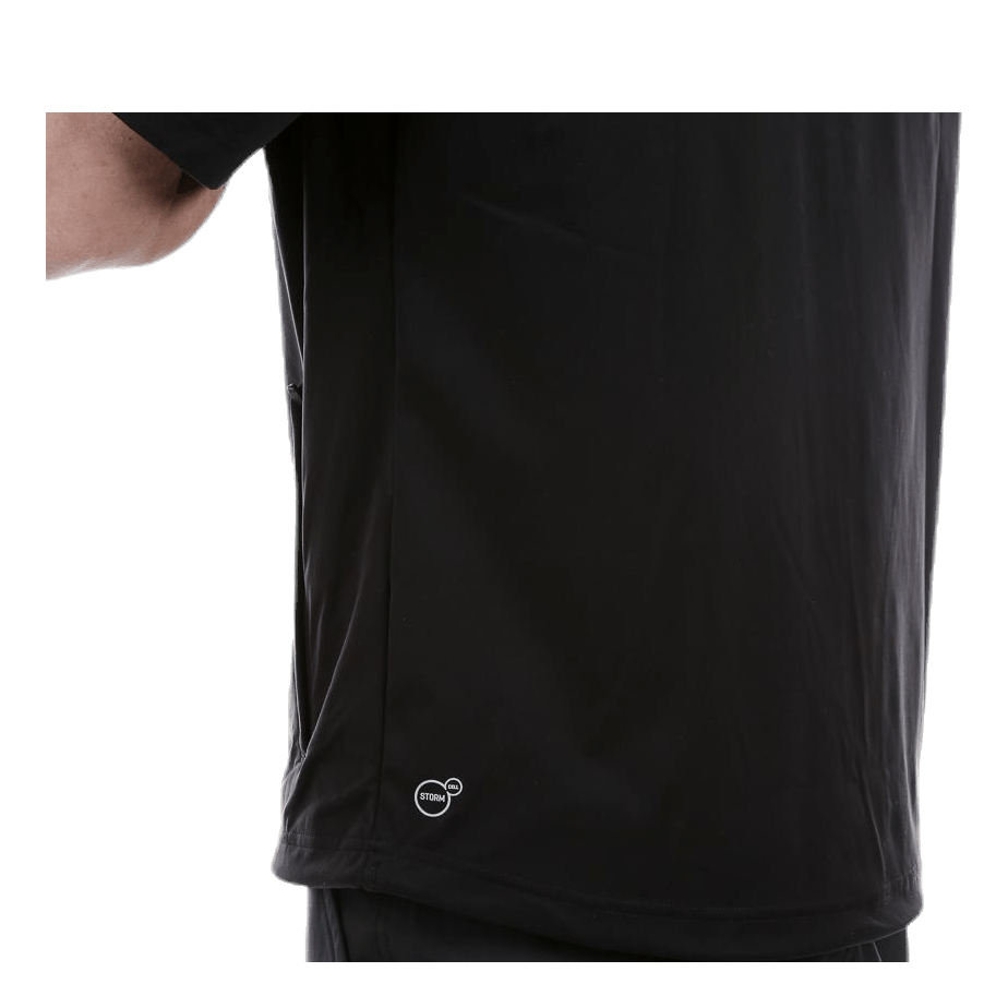 Short Sleeve Rain Popover Black