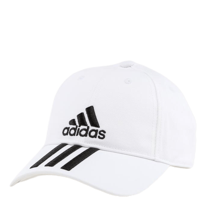 3 Stripe Cap White/Black