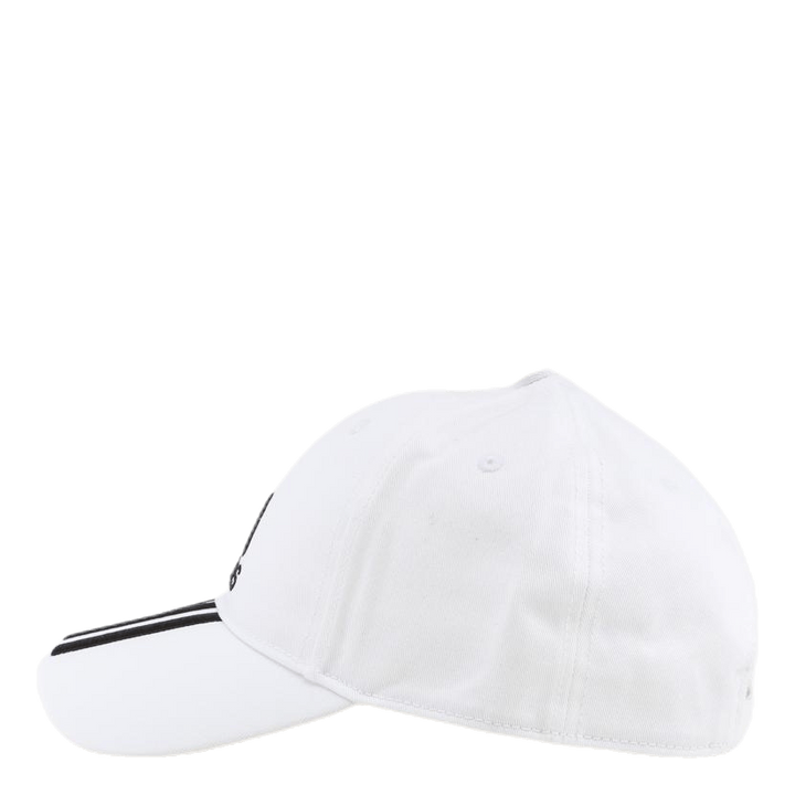 3 Stripe Cap White/Black