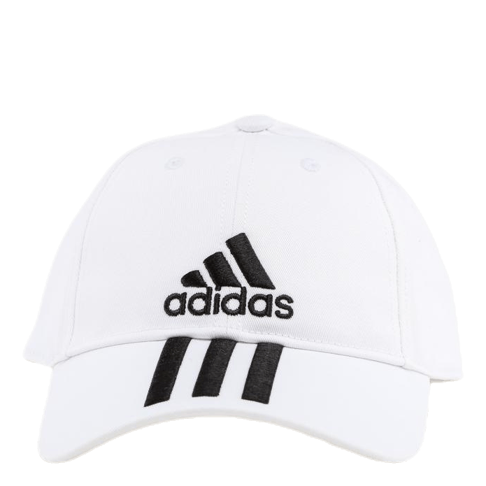 3 Stripe Cap White/Black