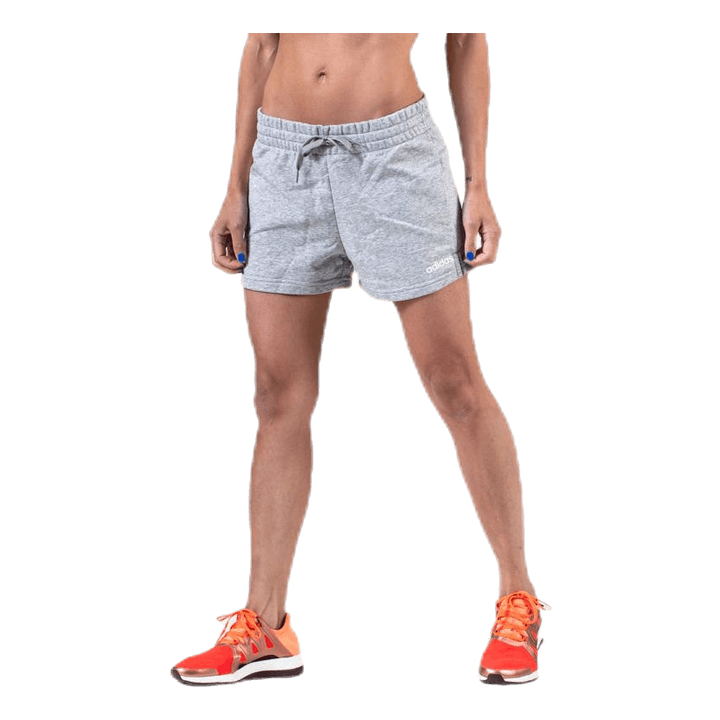 Essentials Solid Short Medium Grey Heather / White