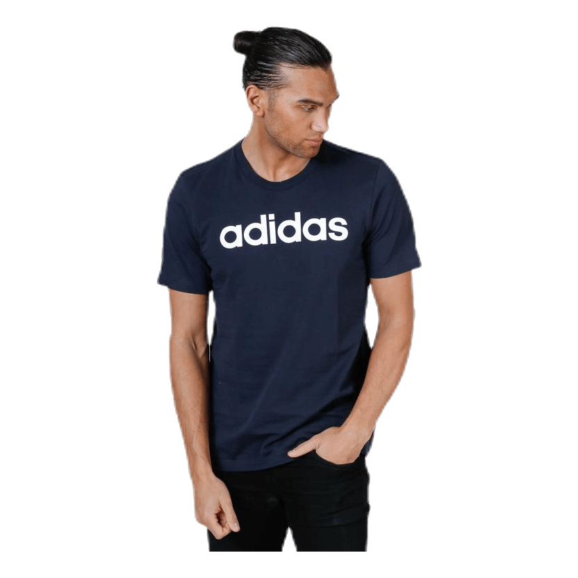 Essential Linear Tee Blue White