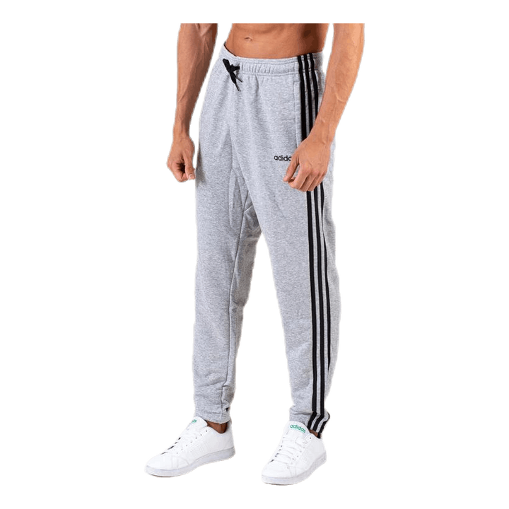 Essentials 3 Stripes Tapered Pant French Terr Medium Grey Heather / Black