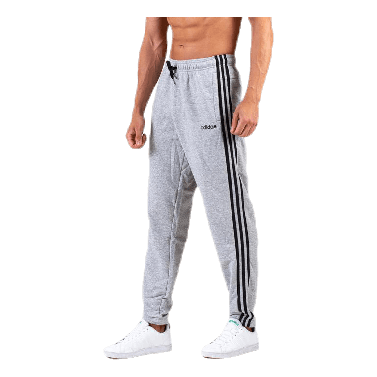 Essentials 3 Stripes Tapered Pant French Terr Medium Grey Heather / Black