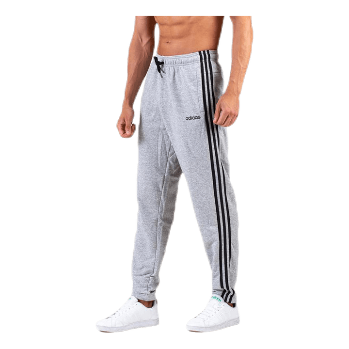 Essentials 3 Stripes Tapered Pant French Terr Medium Grey Heather / Black