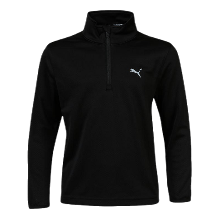 Boys 1/4 Zip Black