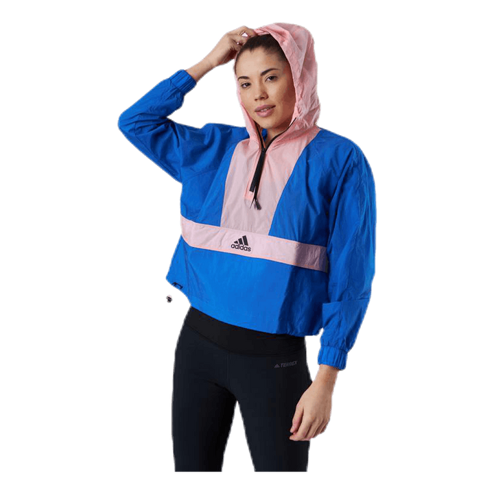 Cropped Wind Rdy Blue/Pink