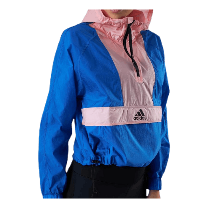 Cropped Wind Rdy Blue/Pink