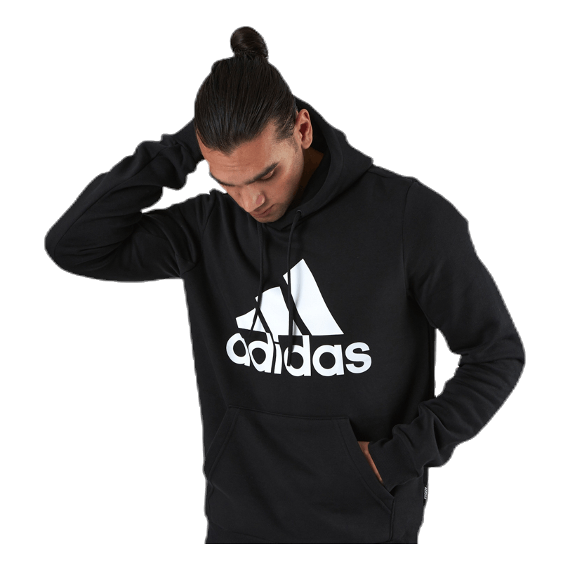 adidas Mens Badge Of Sport Fleece Hoodie Black Sportamore