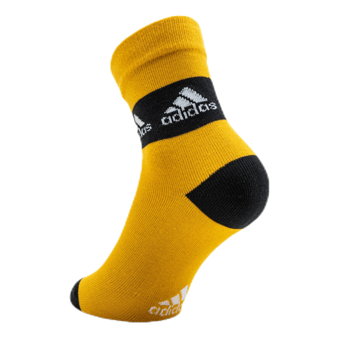 3-Pack Crew Socks Black/Grey/Yellow