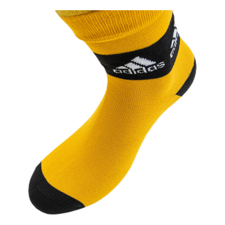 3-Pack Crew Socks Black/Grey/Yellow