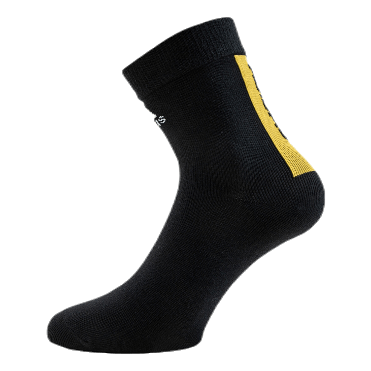 3-Pack Crew Socks Black/Grey/Yellow