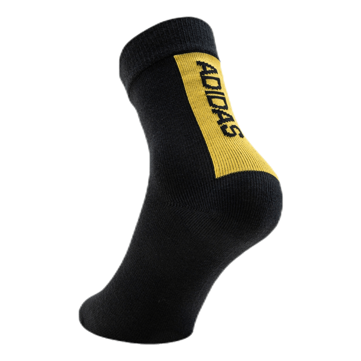 3-Pack Crew Socks Black/Grey/Yellow