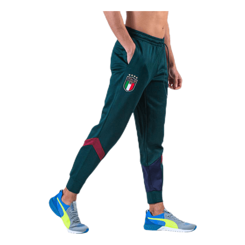 Puma FIGC Iconic MCS Track Pants Blue Green Sportamore
