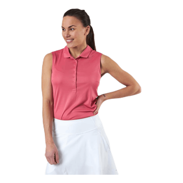 Rotation Sleeveless Polo Pink