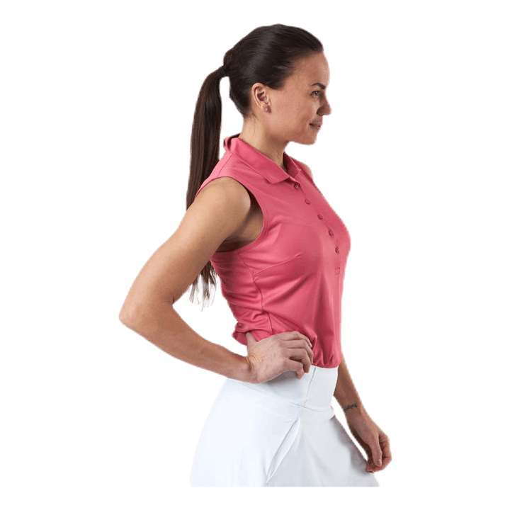 Rotation Sleeveless Polo Pink