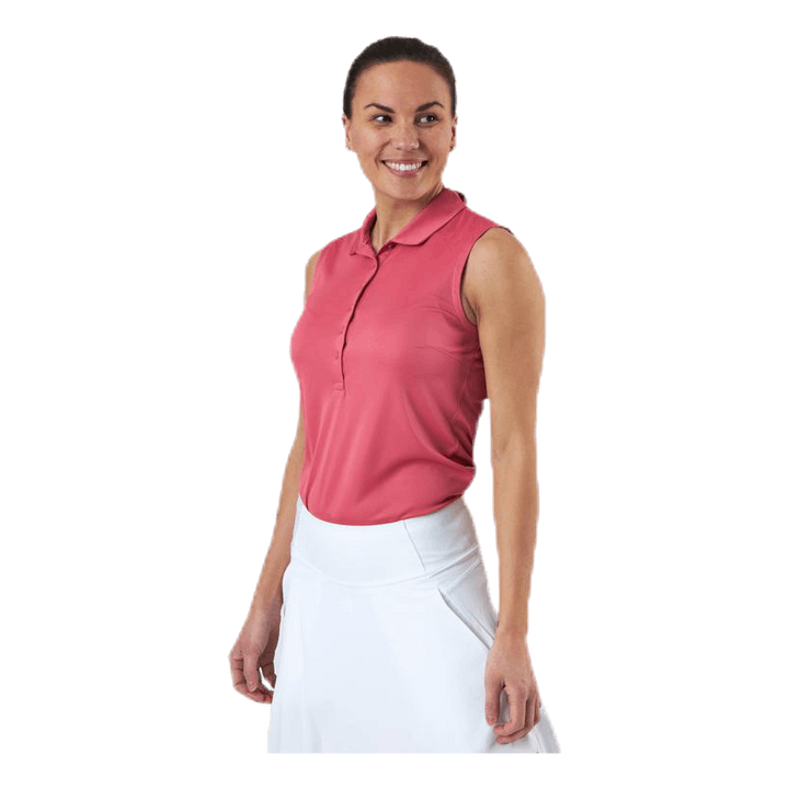 Rotation Sleeveless Polo Pink