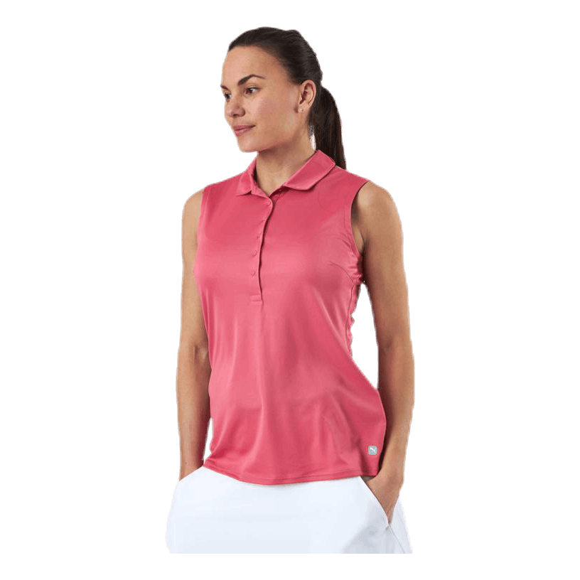 Rotation Sleeveless Polo Pink