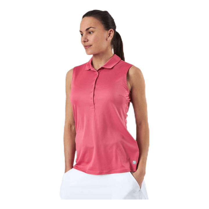 Rotation Sleeveless Polo Pink