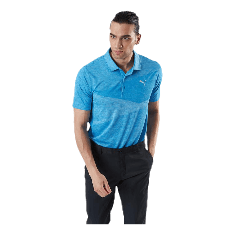 Alterknit Jacquard Polo Blue