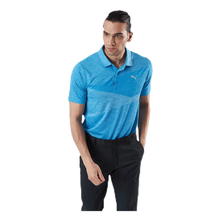 Alterknit Jacquard Polo Blue