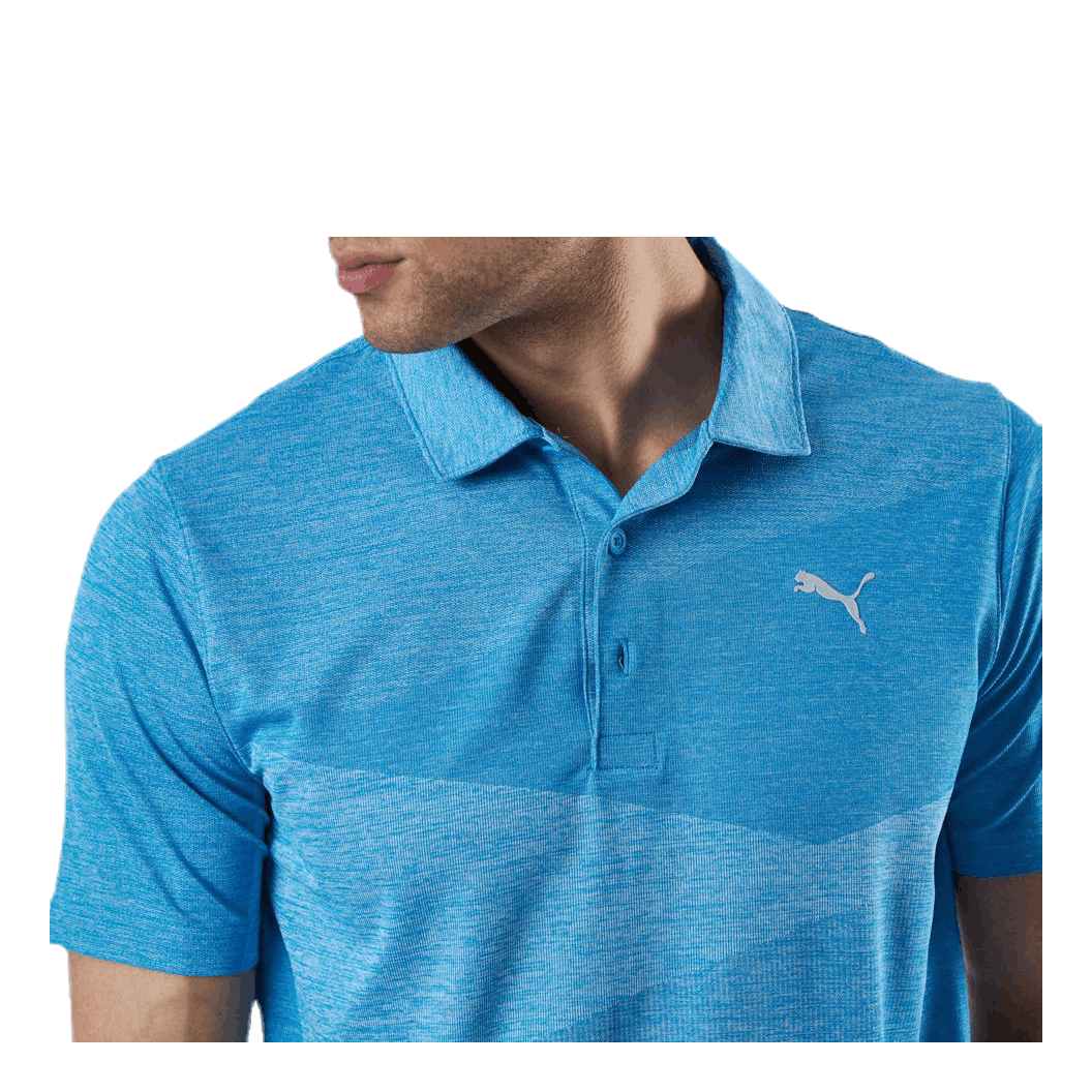 Alterknit Jacquard Polo Blue