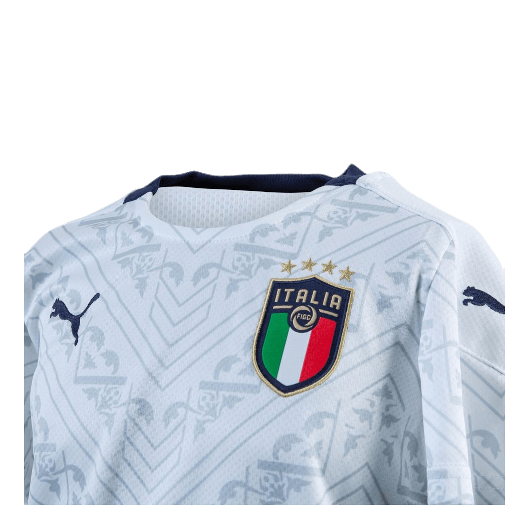 FIGC Away Shirt Replica Junior Blue/White