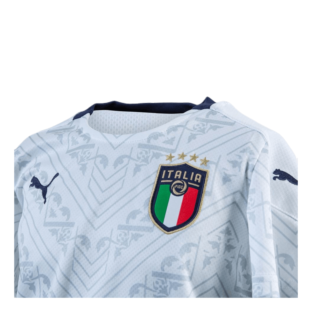 Puma FIGC Away Shirt Replica Junior Blue White Sportamore