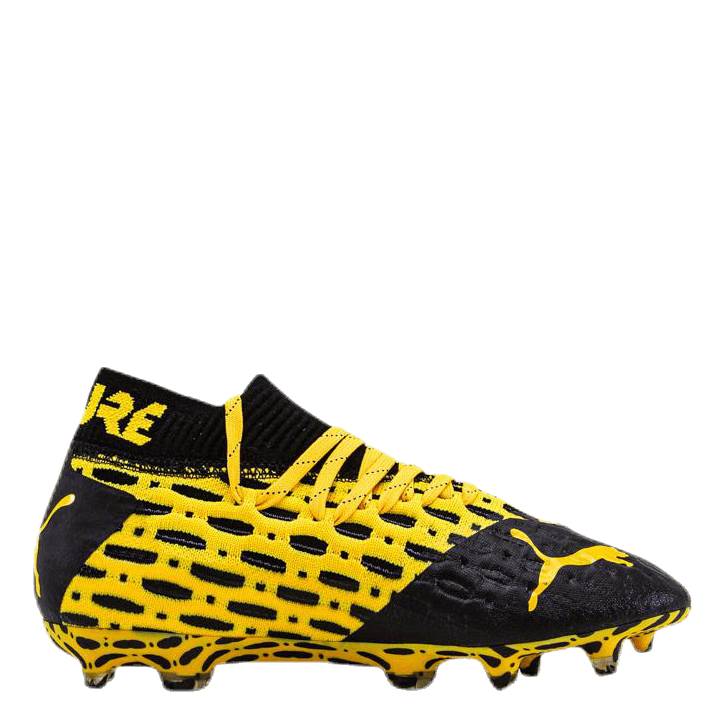 Puma Future 5.1 Netfit FG AG Junior Black Yellow Sportamore