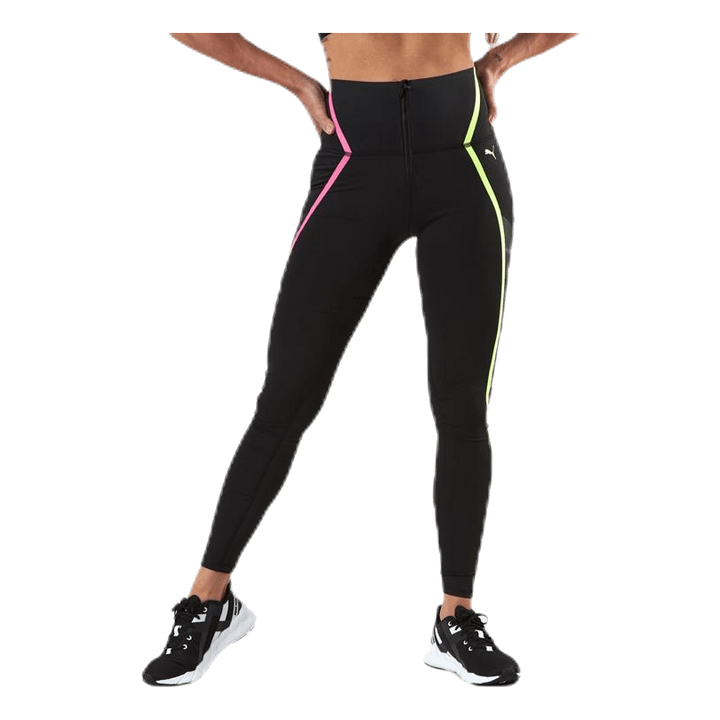 Train Bonded Zip High Rise Full Tight Pink/Black