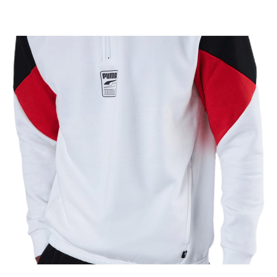 Rebel Half-Zip Fl White