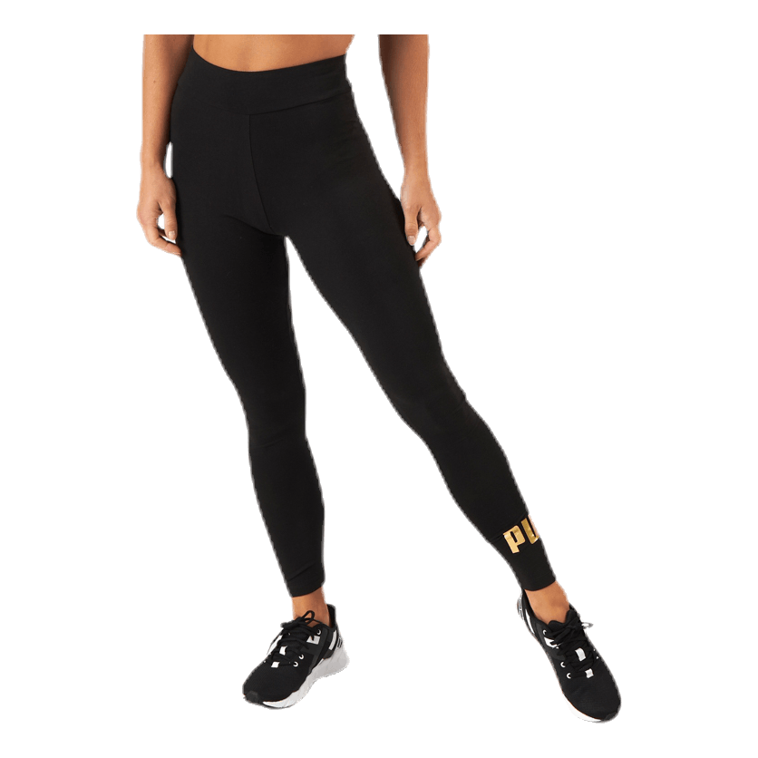 Puma gold and clearance black leggings