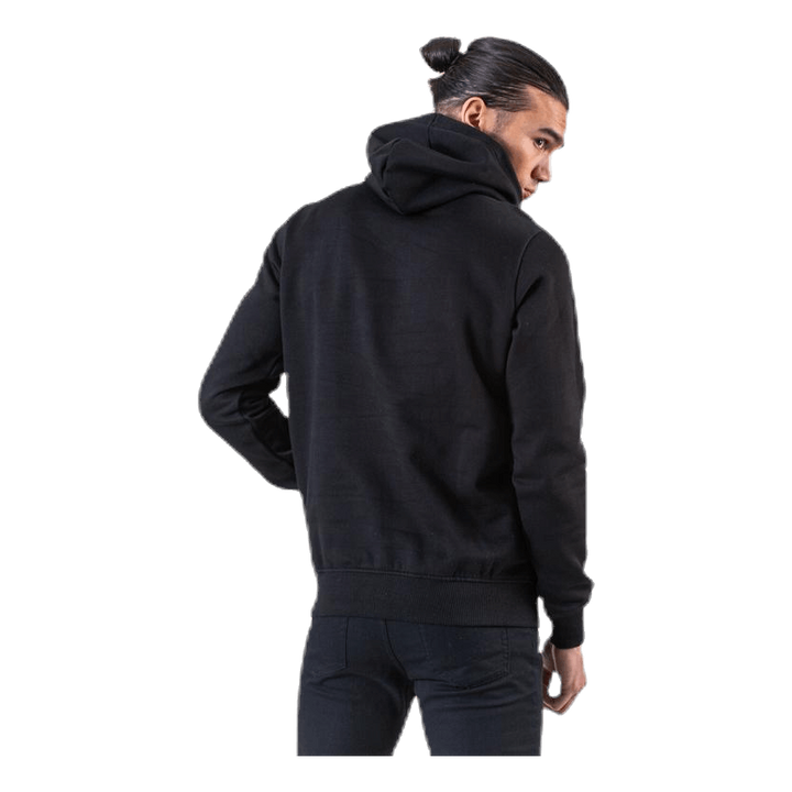 Fleece Logo Hoody Black